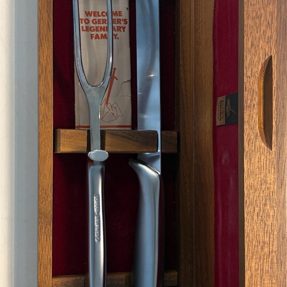Gerber Legendary Blades Knife with Wooden Display Case